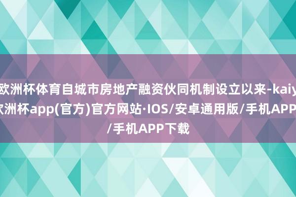 欧洲杯体育自城市房地产融资伙同机制设立以来-kaiyun欧洲杯app(官方)官方网站·IOS/安卓通用版/手机APP下载