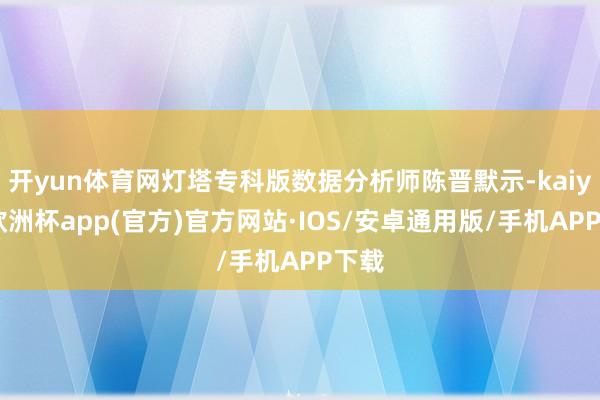 开yun体育网灯塔专科版数据分析师陈晋默示-kaiyun欧洲杯app(官方)官方网站·IOS/安卓通用版/手机APP下载