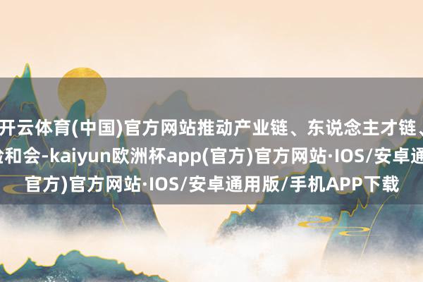 开云体育(中国)官方网站推动产业链、东说念主才链、时间链、资金链灵验和会-kaiyun欧洲杯app(官方)官方网站·IOS/安卓通用版/手机APP下载