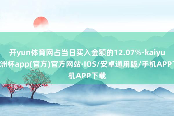 开yun体育网占当日买入金额的12.07%-kaiyun欧洲杯app(官方)官方网站·IOS/安卓通用版/手机APP下载