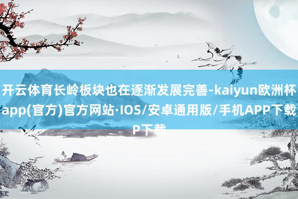 开云体育长岭板块也在逐渐发展完善-kaiyun欧洲杯app(