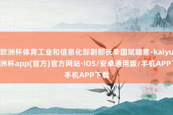 欧洲杯体育工业和信息化部副部长辛国斌暗意-kaiyun欧洲杯app(官方)官方网站·IOS/安卓通用版/手机APP下载
