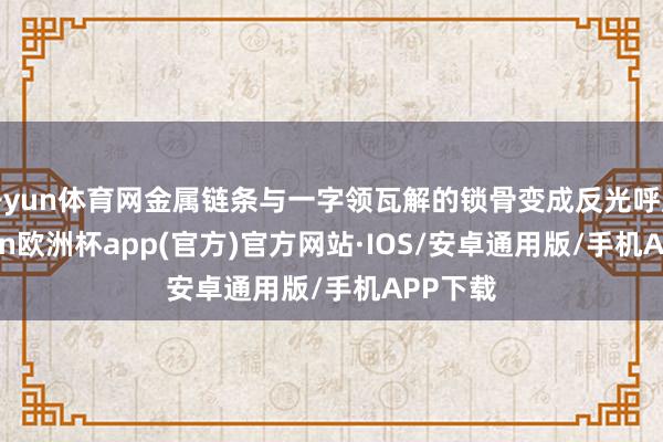 开yun体育网金属链条与一字领瓦解的锁骨变成反光呼应-kai