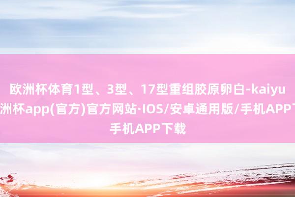 欧洲杯体育1型、3型、17型重组胶原卵白-kaiyun欧洲杯