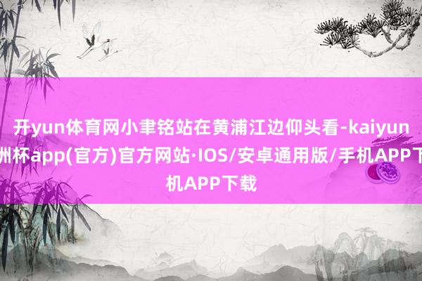 开yun体育网小聿铭站在黄浦江边仰头看-kaiyun欧洲杯app(官方)官方网站·IOS/安卓通用版/手机APP下载