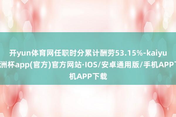 开yun体育网任职时分累计酬劳53.15%-kaiyun欧洲