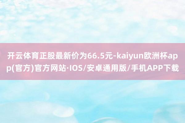 开云体育正股最新价为66.5元-kaiyun欧洲杯app(官