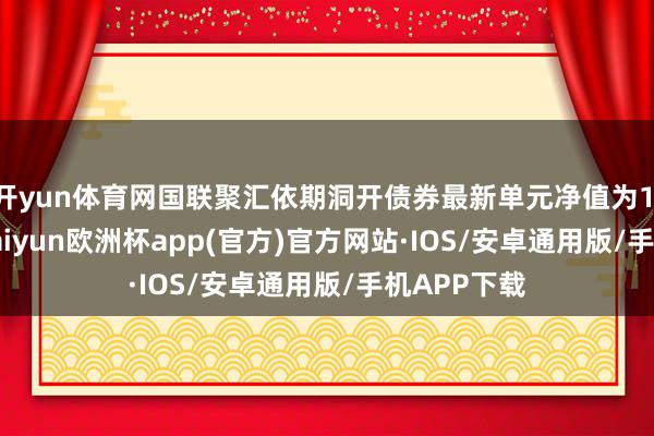 开yun体育网国联聚汇依期洞开债券最新单元净值为1.1574