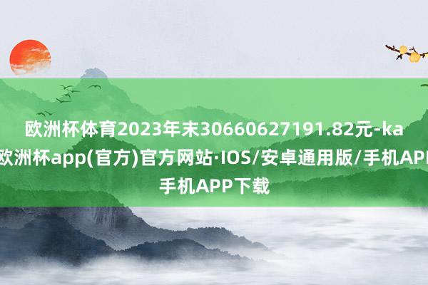 欧洲杯体育2023年末30660627191.82元-kai