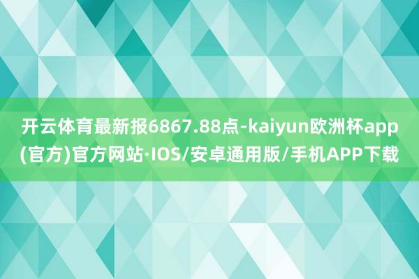 开云体育最新报6867.88点-kaiyun欧洲杯app(官