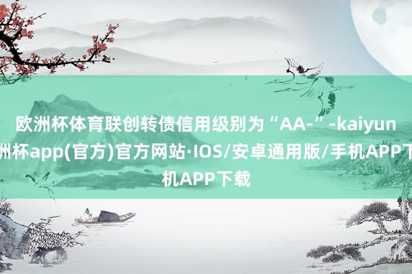 欧洲杯体育联创转债信用级别为“AA-”-kaiyun欧洲杯a