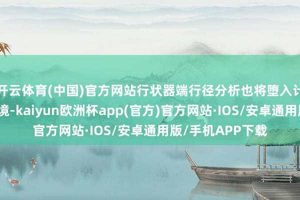 开云体育(中国)官方网站行状器端行径分析也将堕入计较支拨过高
